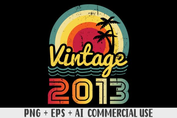 Download Vintage 2013 PNG Sublimation Design - Vintage Collection