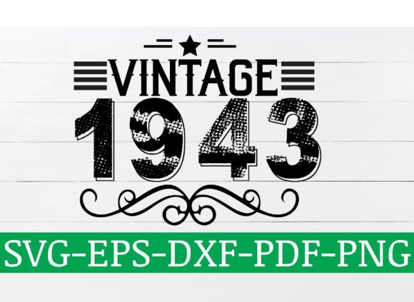 Download Vintage 1943 SVG Design - Vintage Collection