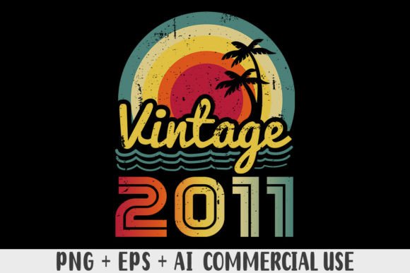 Download Vintage 2011 PNG Sublimation Design - Vintage Collection