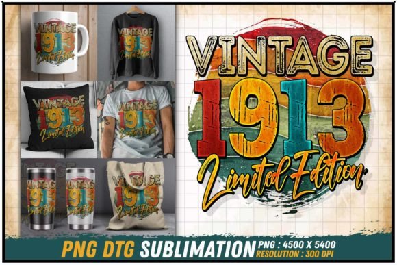 Download Vintage 1913 Limited Edition Retro Round - Vintage Collection