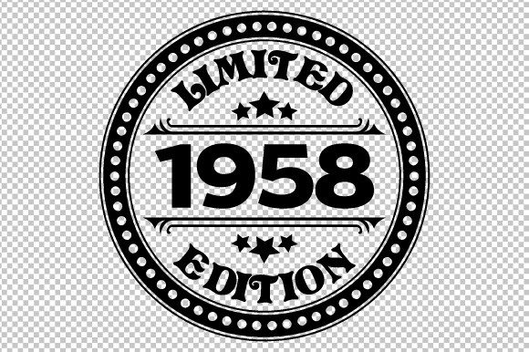 Download Limited Edition 1958 SVG EPS PNG - Premium Resources
