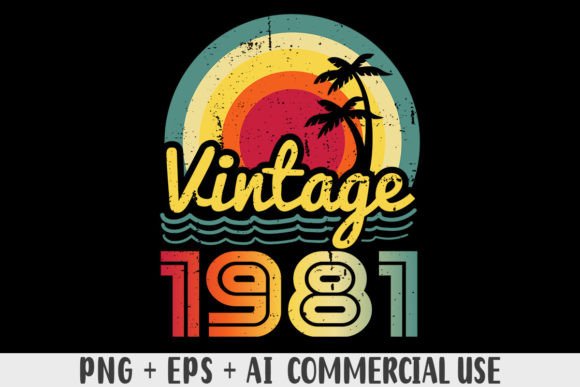 Download Vintage 1981 PNG Sublimation Design - Vintage Collection