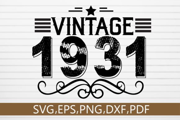 Download Vintage 1931 SVG Design - Vintage Collection