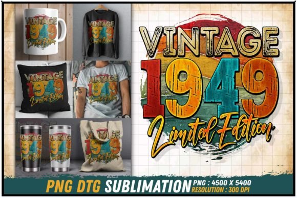 Download Vintage 1949 Limited Edition Retro Round - Vintage Collection
