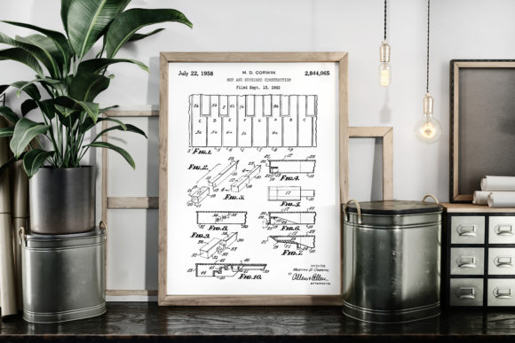 Download Key and Keyboard Construction Patent Art - Premium Bundle
