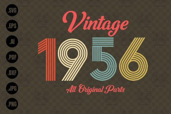 Download Vintage 1956, All Original Parts Svg - Vintage Collection