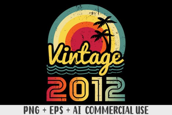 Download Vintage 2012 PNG Sublimation Design - Vintage Collection