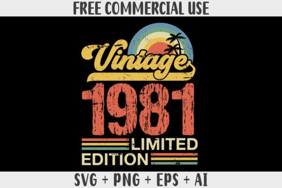 Download Retro Vintage 1981 Limited Edition - Vintage Collection