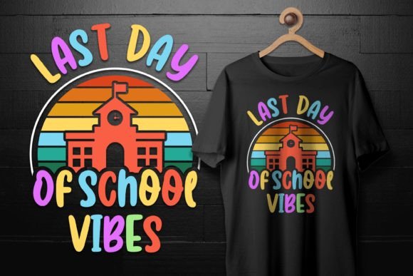 Download Last Day of School Vibes Vintage T-Shirt - Vintage Collection