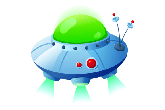 Download Alien Spaceship Icon. Cartoon Ufo Ship. - Spaceship Collection