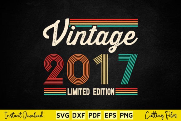 Download 7 Year Old Gifts Born in 2017 Vintage - Vintage Collection
