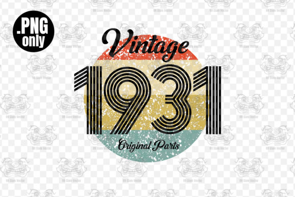 Download Vintage 1931 Birthday Sublimation Png - Vintage Collection