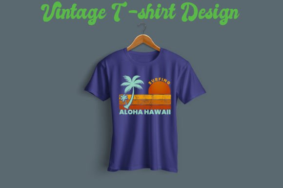 Download Aloha-Hawaii Surfing Vintage T Shirt - Vintage Collection