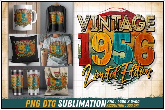Download Vintage 1956 Limited Edition Retro Round - Vintage Collection