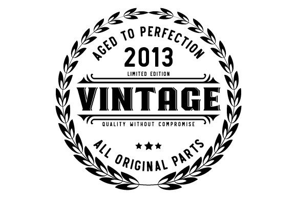 Download Vintage 2013 Aged to Perfection SVG EPS - Vintage Collection