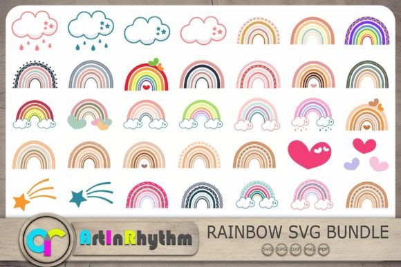 Download Rainbows, Colorful Rainbow SVG Bundle - Rainbow svg Collection