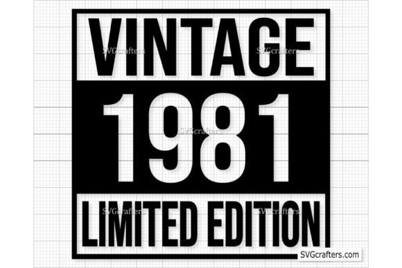 Download Vintage 1981 Svg Png, 41st Birthday Svg - Vintage Collection